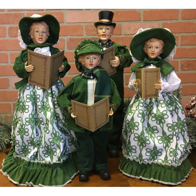 4 Piece Irish Knot Carolers Set